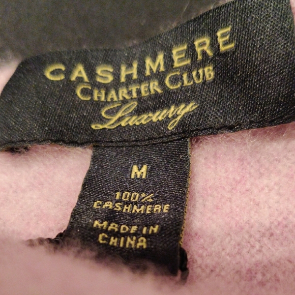 CASHMERE Charter Club. Pink Long Sleeve Sweater - Picture 5 of 12